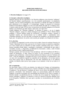 derechos indígenas - Historia del Derecho Argentino