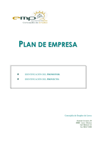 plan de empresa - Concejalía de Empleo