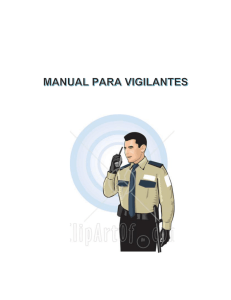 Manual de Vigilantes - Dirección General de Servicios de Seguridad