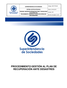 GINT-PR-005 Procedimiento_DRP - Superintendencia de Sociedades