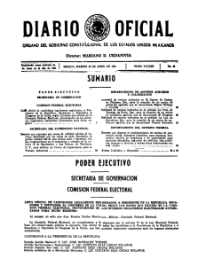 1. - Diario Oficial de la Federación