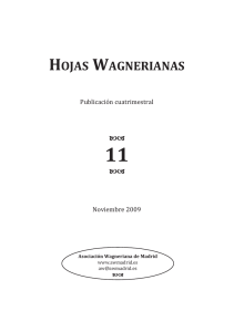 hojas wagnerianas - Asociación Wagneriana de Madrid