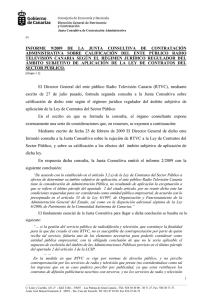Informe 9/2009 - Gobierno de Canarias