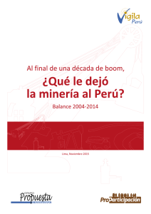 Al final de una década de boom, ¿qué le dejó la minería al Perú?