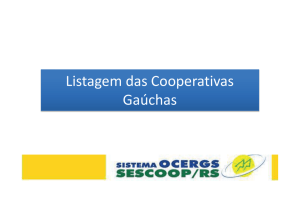 Listagem das Cooperativas Gaúchas