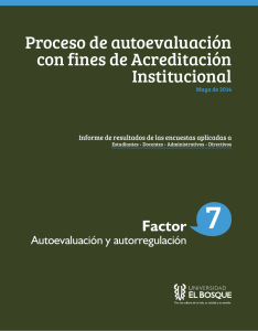 Factor7. Autoevaluación y Autorregulación