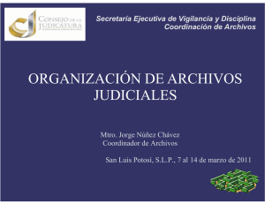 de archivos judiciales - Consejo de la Judicatura