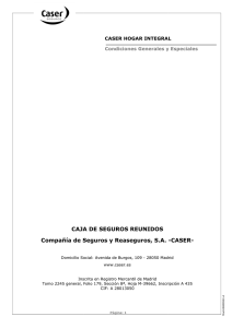 Condicionado General Caser Hogar Integral - Caser