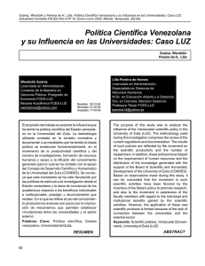 Política Científica Venezolana y su Influencia en las