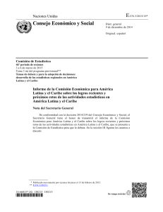 Informe de la Comisión Económica para América Latina y el Caribe