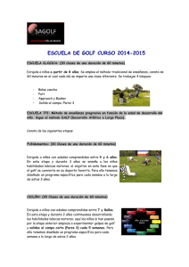ESCUELA DE GOLF CURSO 2014-2015