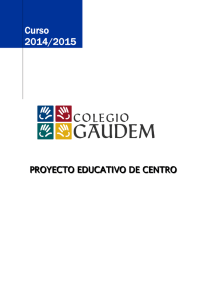 PROYECTO EDUCATIVO 2014-2015
