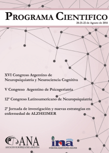 Miércoles 20 »Jueves 21 » - Asociación Neuropsiquiátrica Argentina