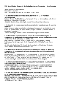 PDF de las sesiones - Asociación Española de Urología