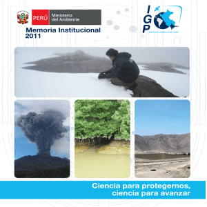 ciencias de la - Instituto Geofísico del Perú