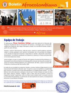 Boletin-Afrocolombiano-N1 - Presidencia de la República de