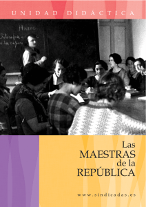 Unidad didáctica "Las maestras de la República"