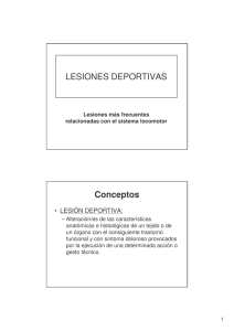 LESIONES DEPORTIVAS Conceptos