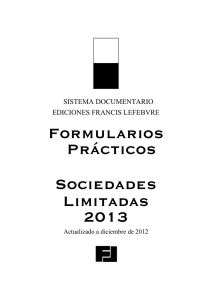 Formularios Prácticos Sociedades 2013 Limitadas