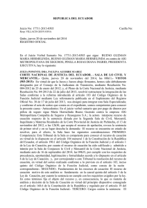 REPUBLICA DEL ECUADOR Juicio No: 17711-2013