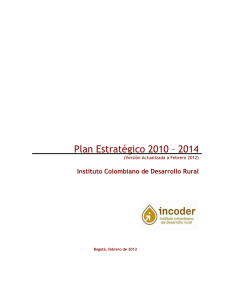 Plan Estratégico 2010 – 2014
