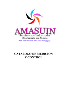 catalogo de medicion y control - Amasuin, Comprometida con el