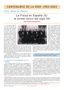 La Física en España (II) - Revista Española de Física