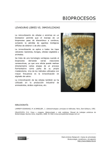 11 Bioprocesos: levaduras libres vs. inmovilizadas PDF