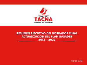 Presentación de PowerPoint - Gobierno Regional de Tacna