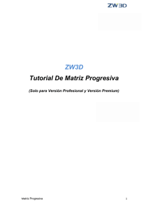 ZW3D Tutorial De Matriz Progresiva