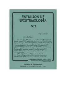 Estudios de Epistemología n°VII - Facultad de Filosofía y Letras