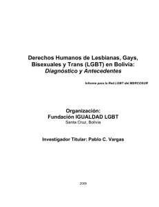 Derechos Humanos de Lesbianas, Gays, Bisexuales y