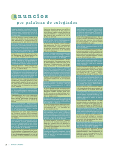 anuncios - Colegio Oficial de Psicólogos de Madrid