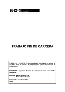 TRABAJO FIN DE CARRERA - Pàgina inicial de UPCommons