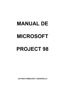 MANUAL DE MICROSOFT PROJECT 98