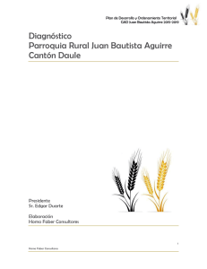 Diagnóstico Parroquia Rural Juan Bautista Aguirre Cantón Daule
