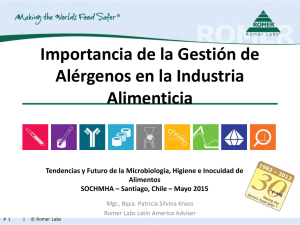 Importancia de la Gestión de Alérgenos en la Industria Alimenticia