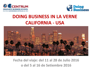DOING BUSINESS IN LA VERNE CALIFORNIA
