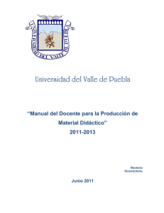Manual del Docente para la Producción de Material