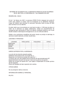 Pipper PA-36-300 1 - Dirección General de Aviación Civil