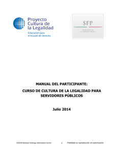 Manual del Participante - Programa Anticorrupción