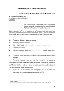 Información a presentar UIF 63/2011