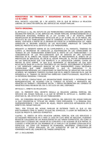 MINISTERIO DE TRABAJO Y SEGURIDAD SOCIAL (BOE n. 193 de