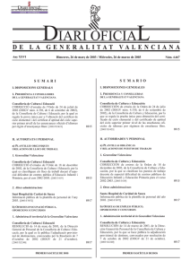 DOCV completo - Diari Oficial de la Comunitat Valenciana