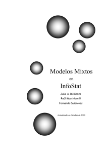 Modelos Mixtos en InfoStat