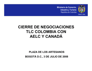 Cierre de negociaciones Colombia-Canadá