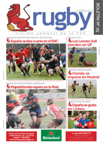 Boletín 25 - Federación Española de Rugby