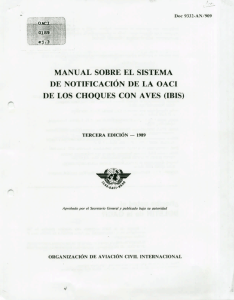 Manual sobre el sistema de notificación de la OACI de los
