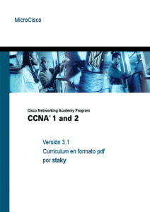 CCNA 1 y 2 - Cisco CCNA 2