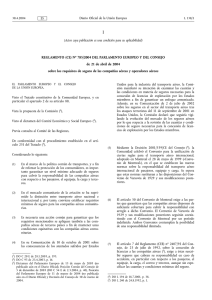 REGLAMENTO (CE) No 785/2004 DEL PARLAMENTO EUROPEO